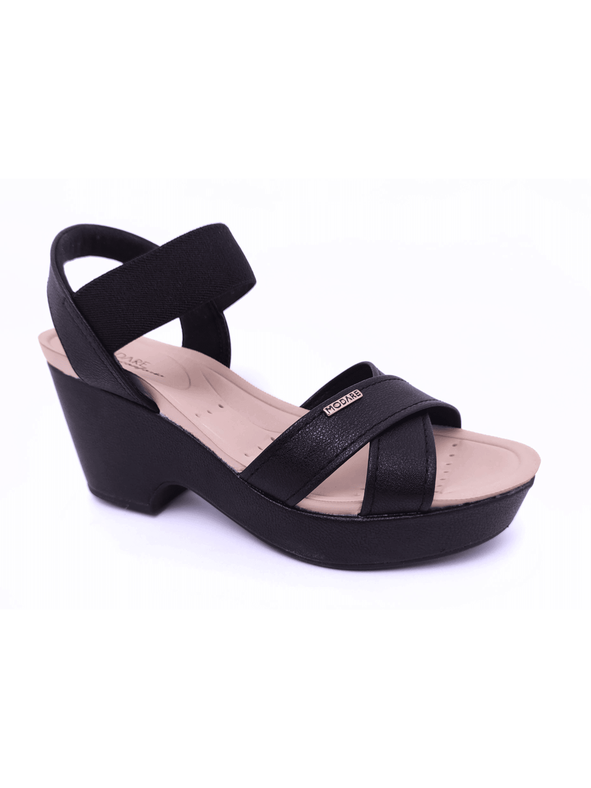 Sandalia Anabela Salto Grosso Plataforma Modare Feminina Ortopédica