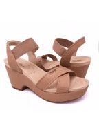 Sandalia Anabela Salto Grosso Plataforma Modare Feminina Ortopédica