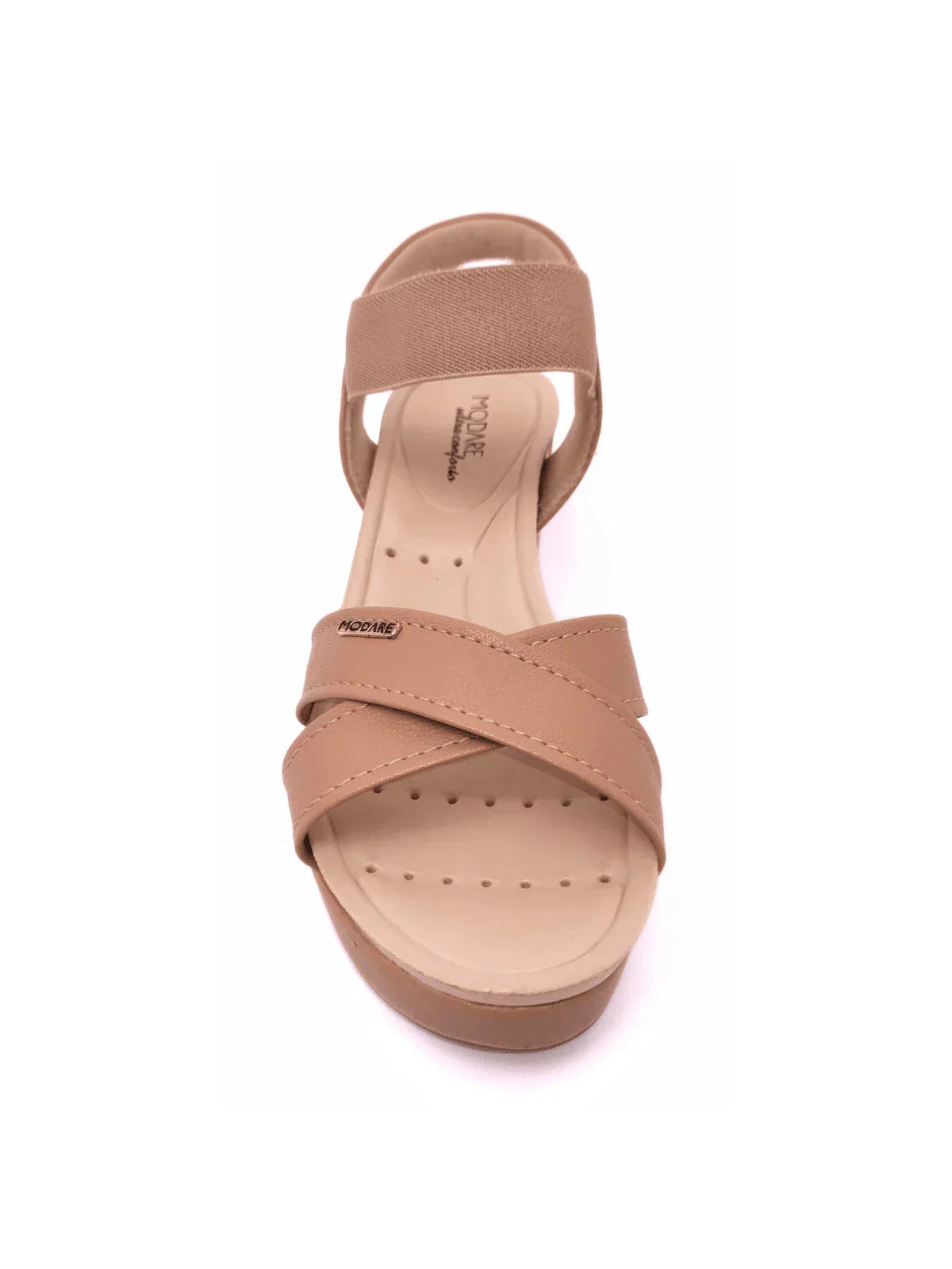 Sandalia Anabela Salto Grosso Plataforma Modare Feminina Ortopédica