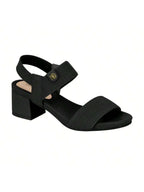 Sandália Salto Grosso Baixo Modare Calce Fácil