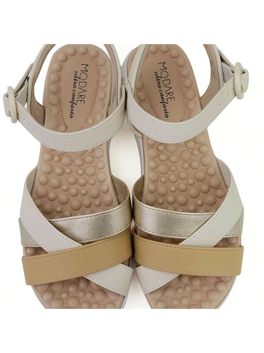 Modare Sandália Anabela Baixa Modare UltraConforto Reflex Sense