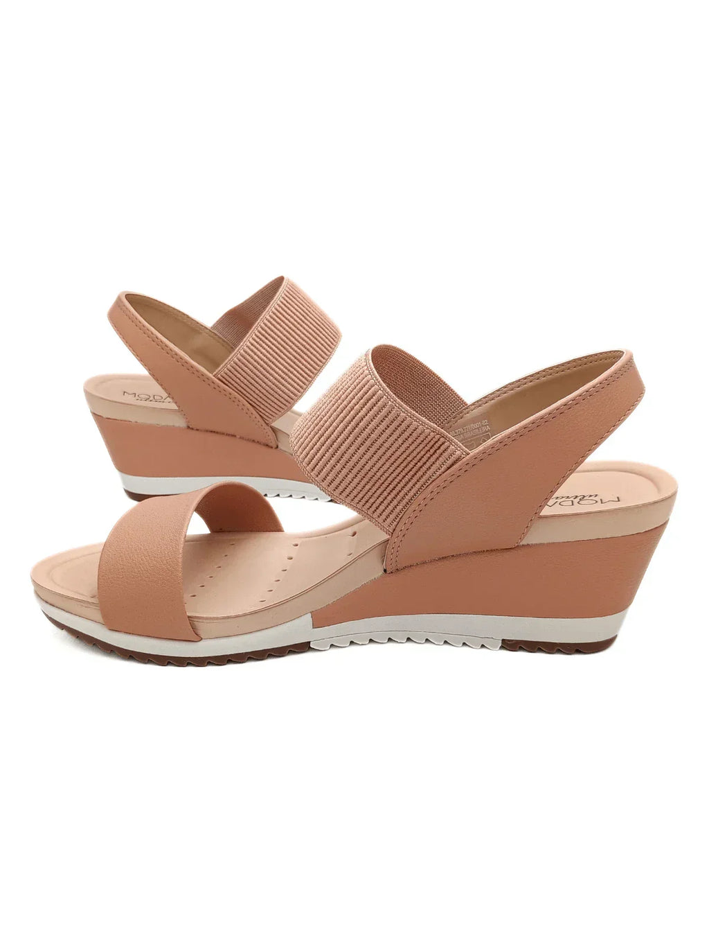 Modare Sandalia Ortopedica Feminina Elastico Salto Anabela Modare Ultraconforto Fascite Esporão