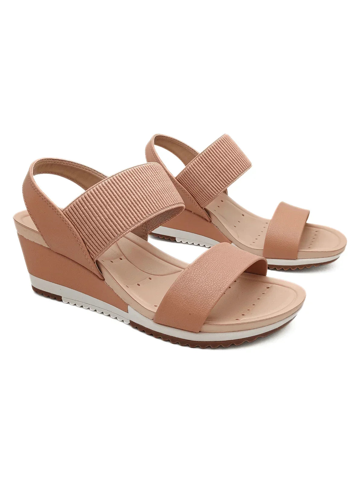 Modare Sandalia Ortopedica Feminina Elastico Salto Anabela Modare Ultraconforto Fascite Esporão