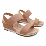 Modare Sandalia Ortopedica Feminina Elastico Salto Anabela Modare Ultraconforto Fascite Esporão