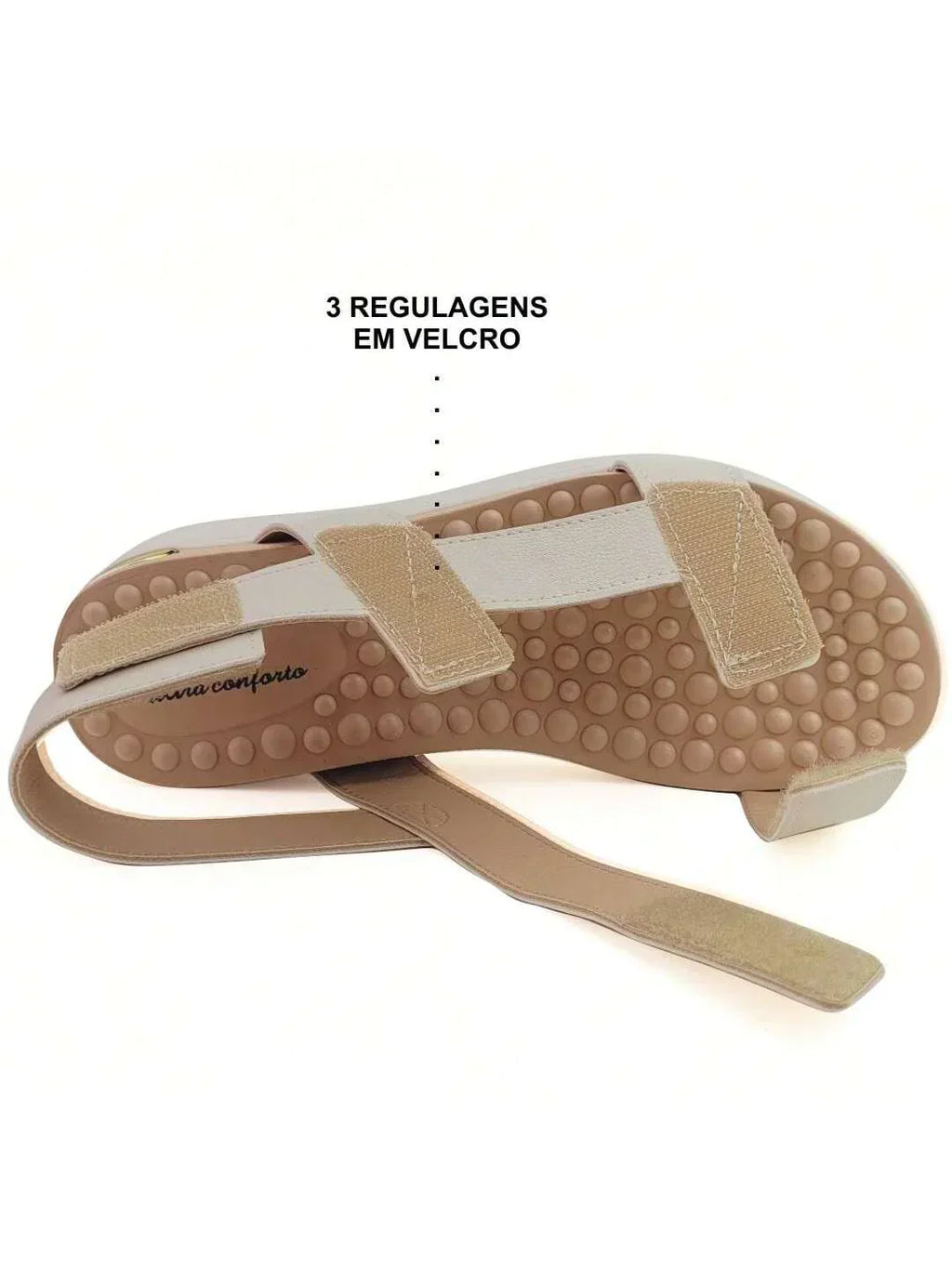 Modare Sandália Anabela Regulável Modare UltraConforto Reflex Sense