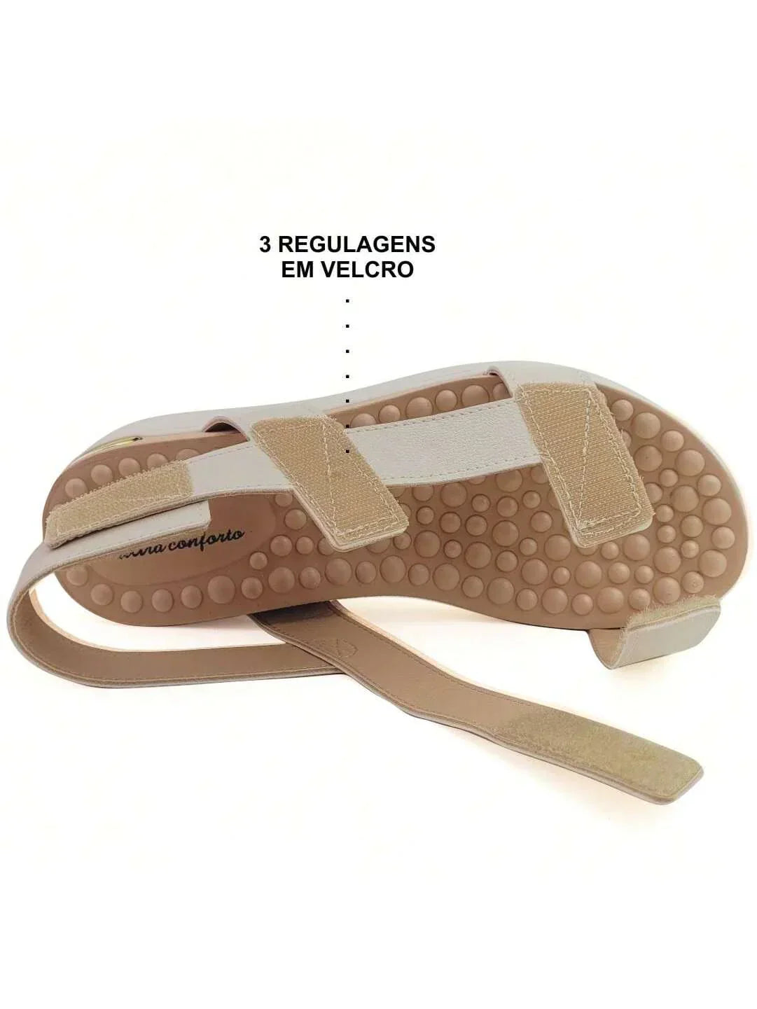 Modare Sandália Anabela Regulável Modare UltraConforto Reflex Sense