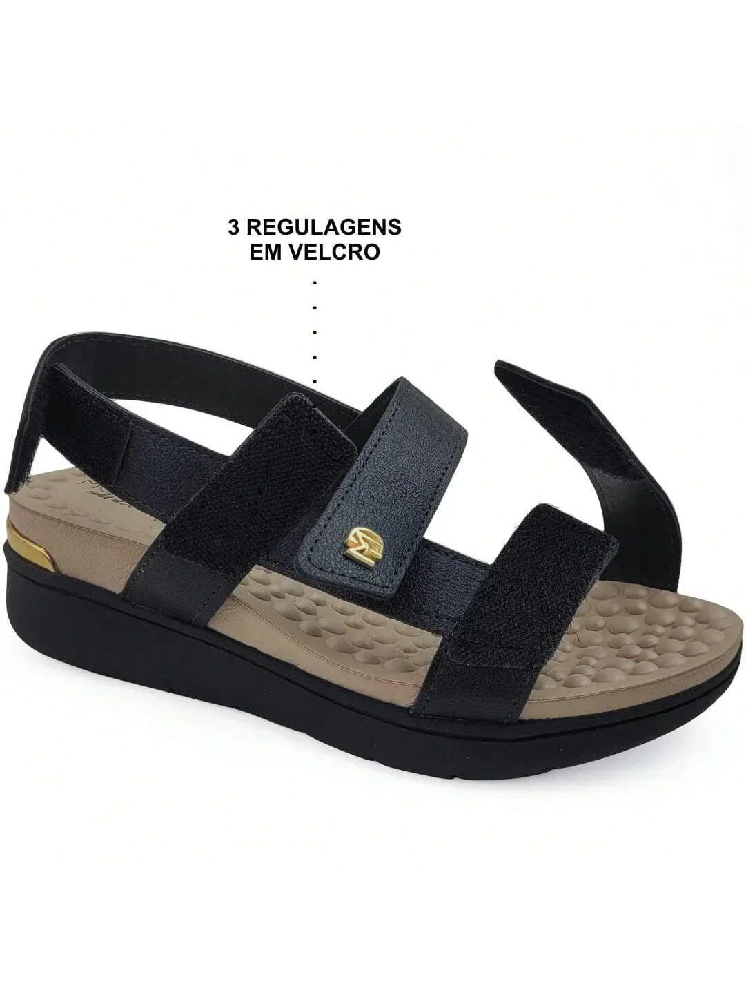 Modare Sandália Anabela Regulável Modare UltraConforto Reflex Sense