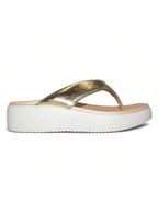 Modare Tamanco Modare Feminino Metalizado Conforto Salto Anabela