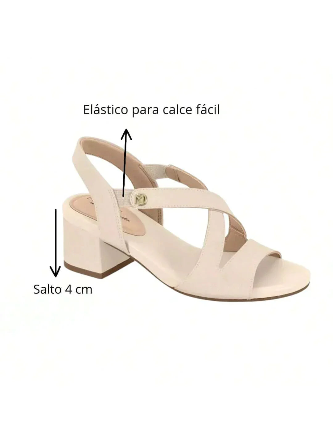 Sandália Feminina Modare Conforto Salto Quadrado