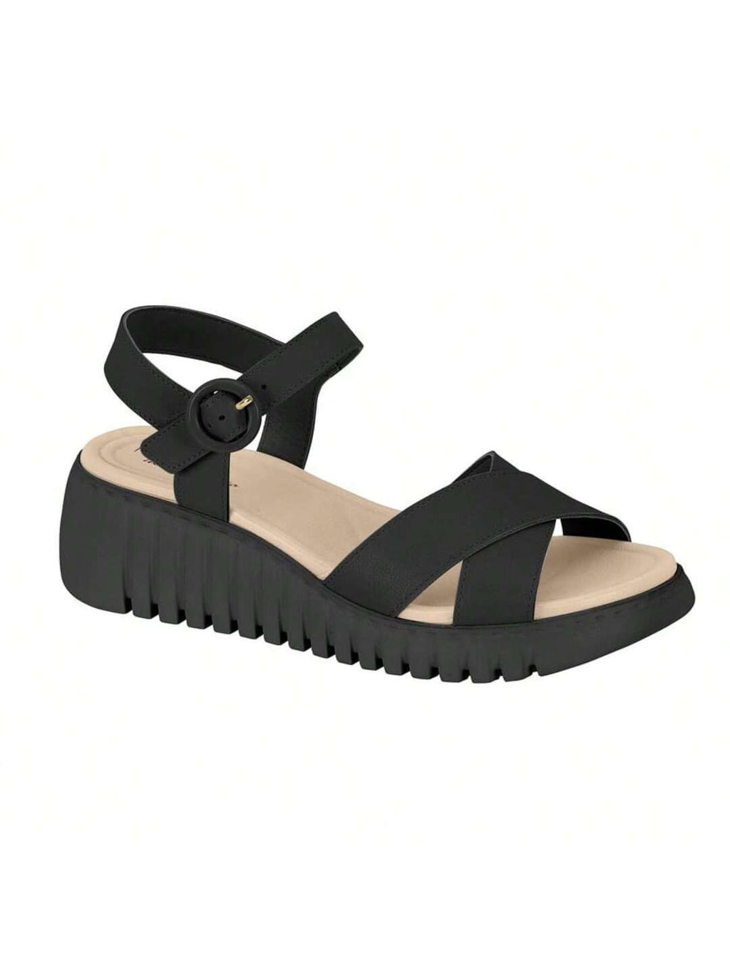 Modare Sandalia Feminina Modare Salto Baixo Anabela