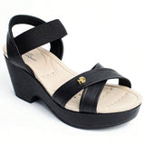 Modare Sandália Modare Anabela Salto Grosso Plataforma Ortopédica