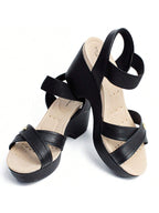 Modare Sandália Modare Anabela Salto Grosso Plataforma Ortopédica