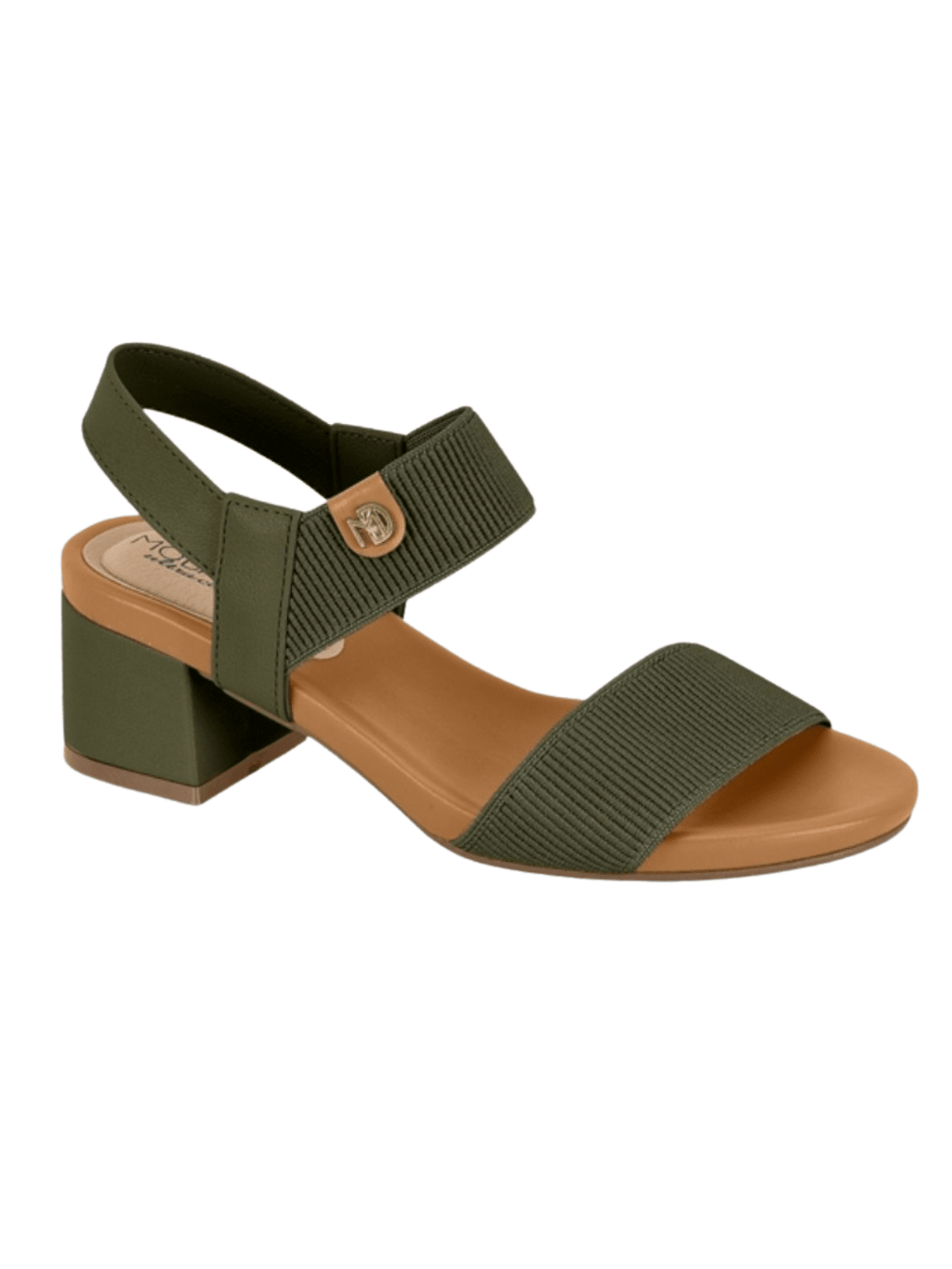 Sandália Salto Grosso Baixo Modare Calce Fácil