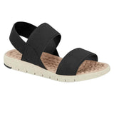 Sandália Papete Ortopédica Feminina Rasteira Modare Ultraconforto Preto