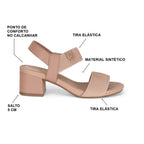 Modare Sandália Modare Feminina Elástico Canelado Float Nature